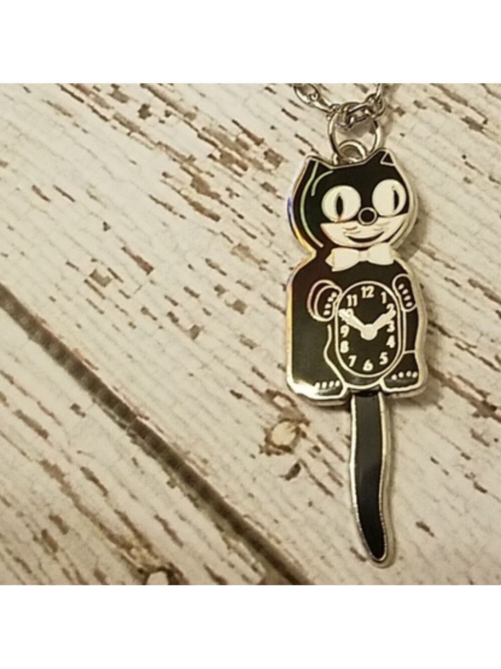 black kit-cat klock cat necklace - Picture 2 of 6